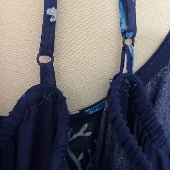 Old Navy Coral Print Spaghetti Strap Sleeveless Mini Dress - Picture 9 of 16